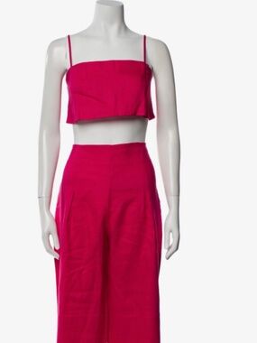 PINK LINEN REFORMATION SET - MED